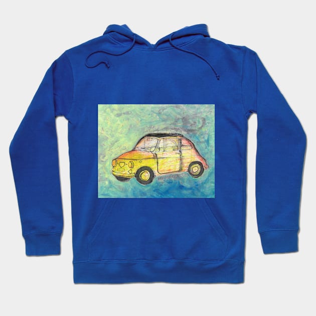 Fiat 500 - 16 Hoodie by walter festuccia